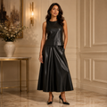 Nic + Zoe Vegan Leather Skirt F261312