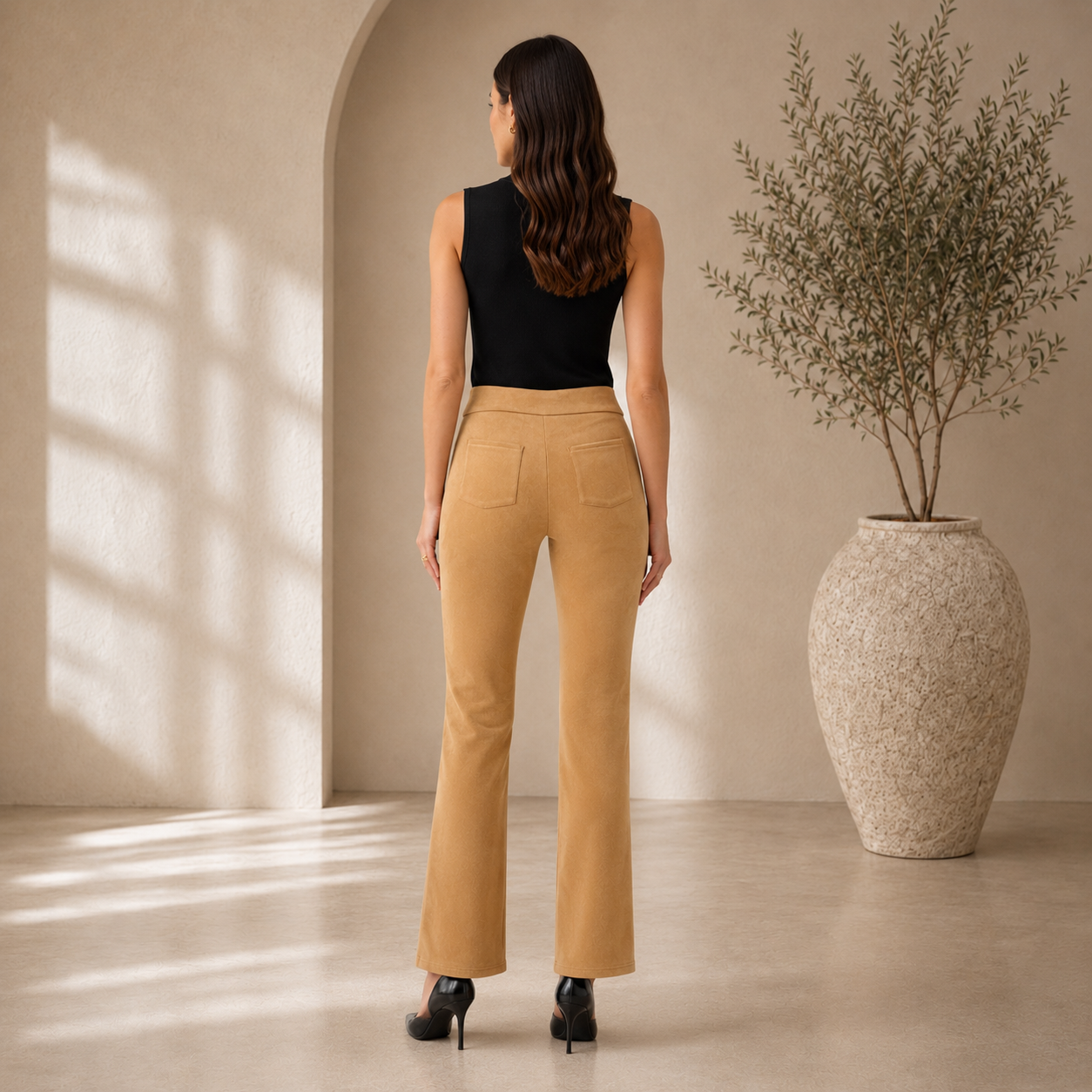 JOSEPH RIBKOFF SUEDE PANT 263060