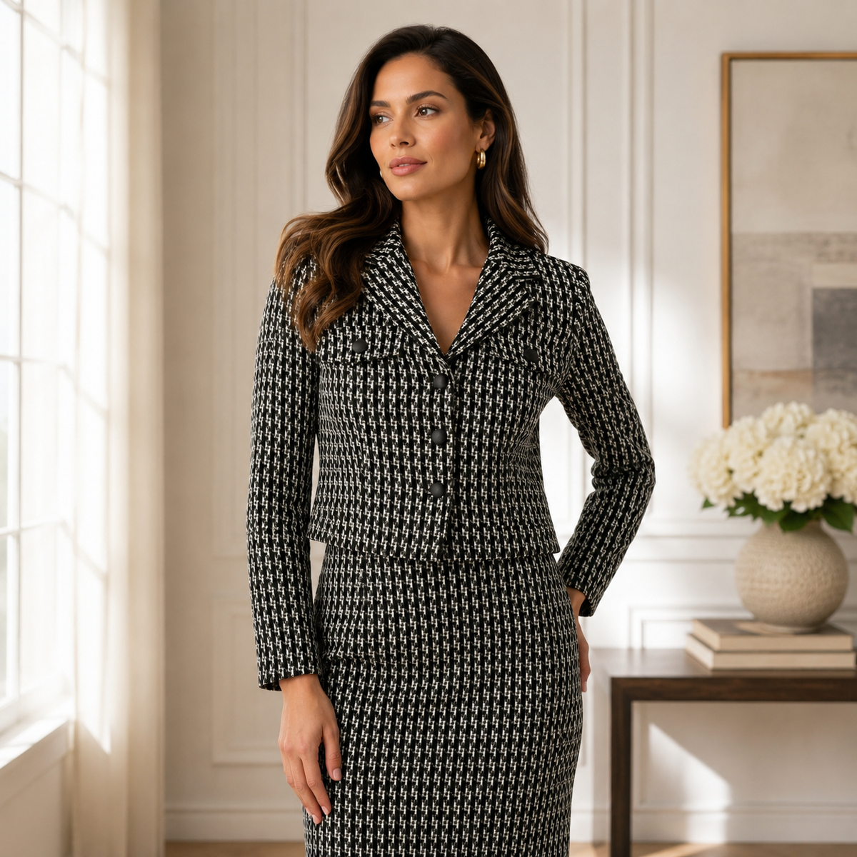 Checkered Blazer Style 263032