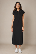 Effortless style with a polished finish. This easy polo dress is designed with clean lines, a relaxed silhouette, and just the right amount of structure for an instantly put-together look. The soft stretch cotton keeps it comfortable for all-day wear, while the classic collar and subtle front placket add a refined touch.

Perfect for casual days, lunch plans, travel, or everyday errands, this dress is one of those easy pieces you can style in seconds.