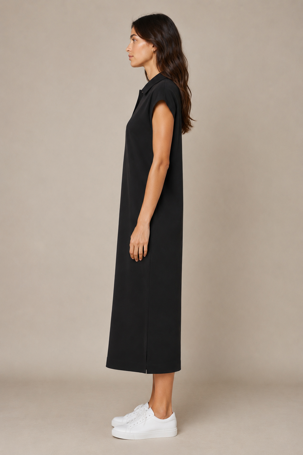 Effortless style with a polished finish. This easy polo dress is designed with clean lines, a relaxed silhouette, and just the right amount of structure for an instantly put-together look. The soft stretch cotton keeps it comfortable for all-day wear, while the classic collar and subtle front placket add a refined touch.

Perfect for casual days, lunch plans, travel, or everyday errands, this dress is one of those easy pieces you can style in seconds.