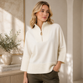 Joseph Ribkoff Funnel-Neck Sweater with Zipper Style 263937