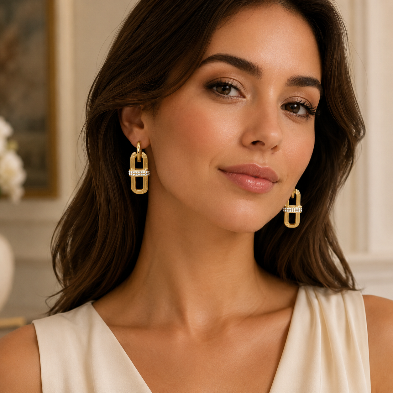 Brighton Meridian Aurora Link Post Drop Earrings