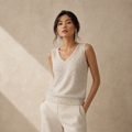 Joseph Ribkoff Glamorous V-neck Sleeveless Pullover Style 261914
