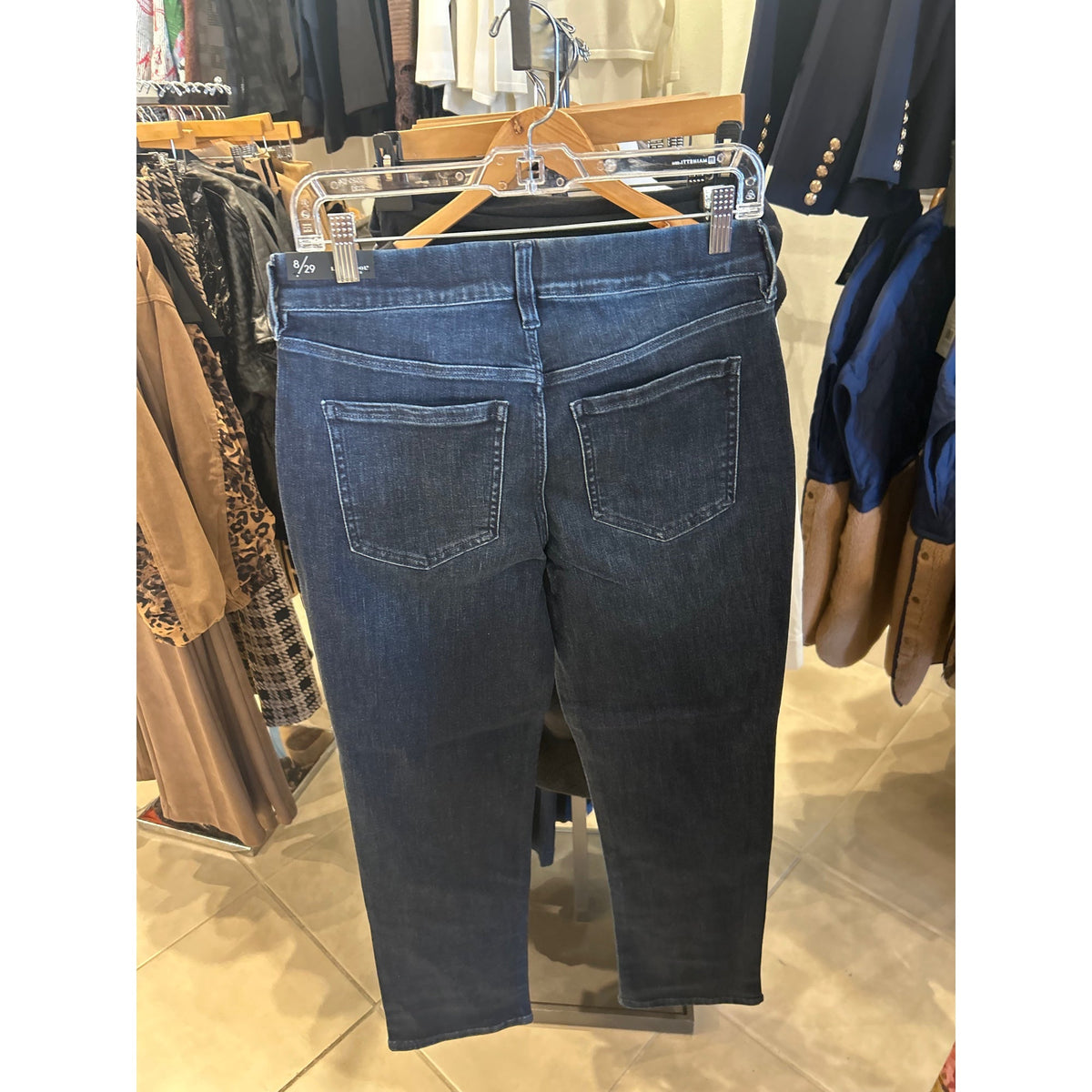 Liverpool Gia Glider Slim Jeans in Warner Lake, back view