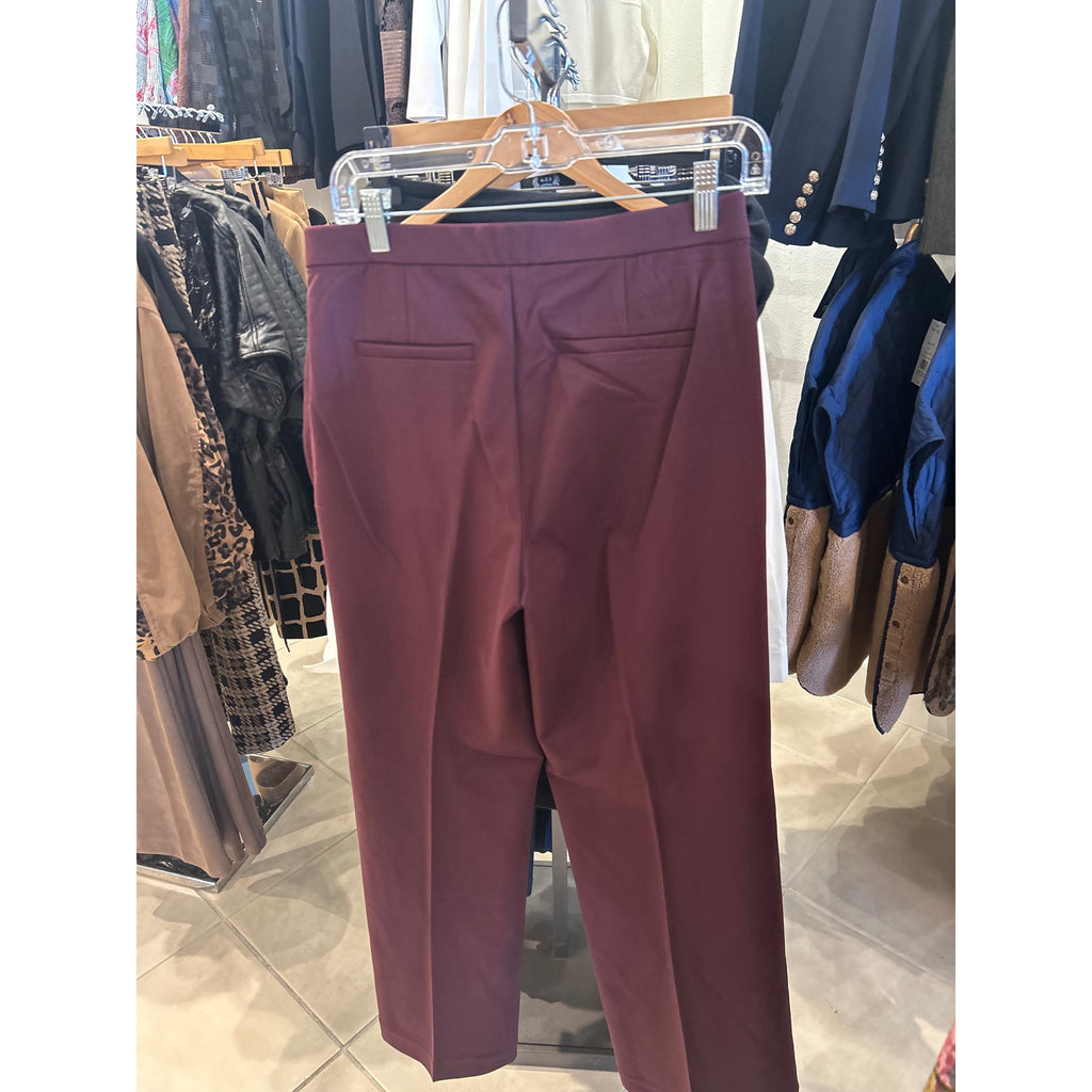 Liverpool Kayla Pull-On Wide Leg Trouser — Burgundy — back