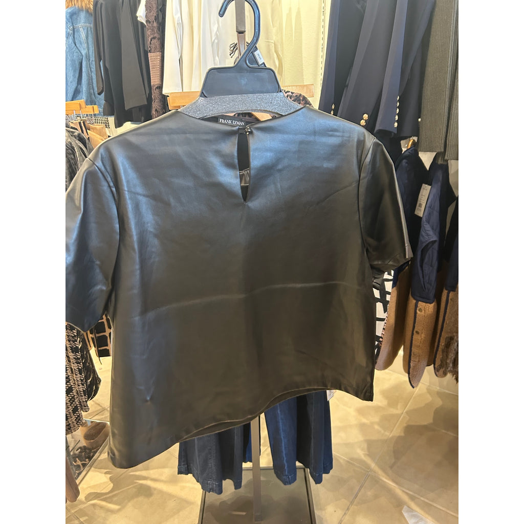 Liverpool Embroidered Crew Neck Top — Black — back