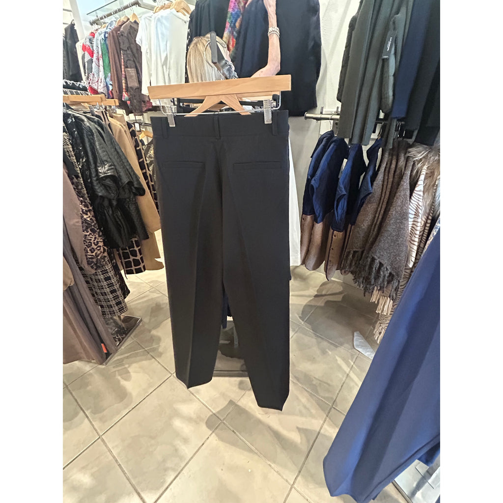 NIC+ZOE Lenox Sleek Stretch Sequin Tuxedo Pant — Black Onyx — back