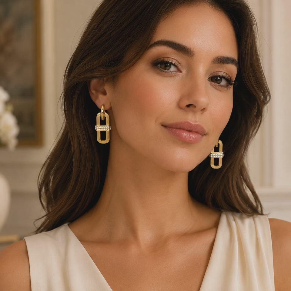 Brighton Meridian Aurora Link Post Drop Earrings